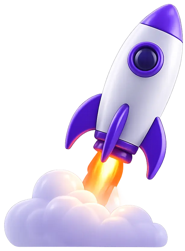 purple rocket image for one flat monthly price benefit